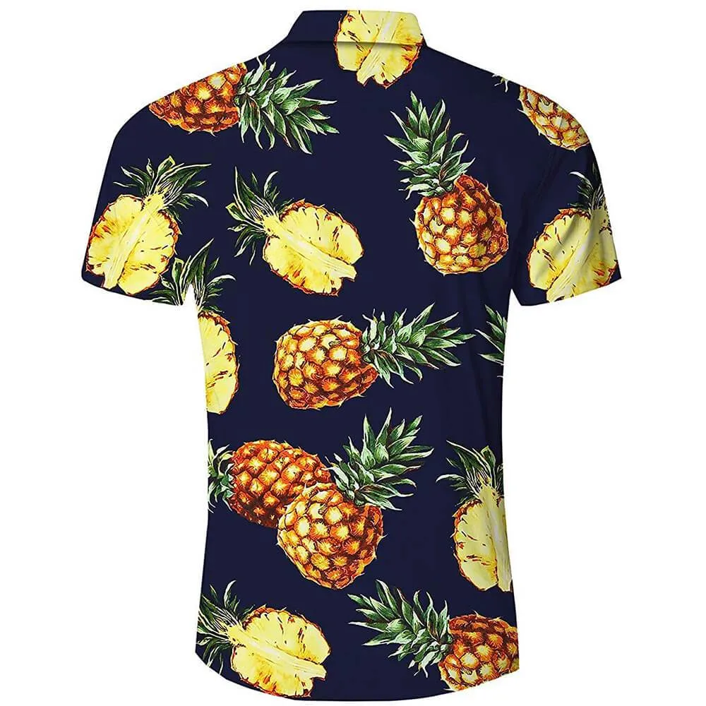 Black Pineapple Funny Hawaiian Shirt