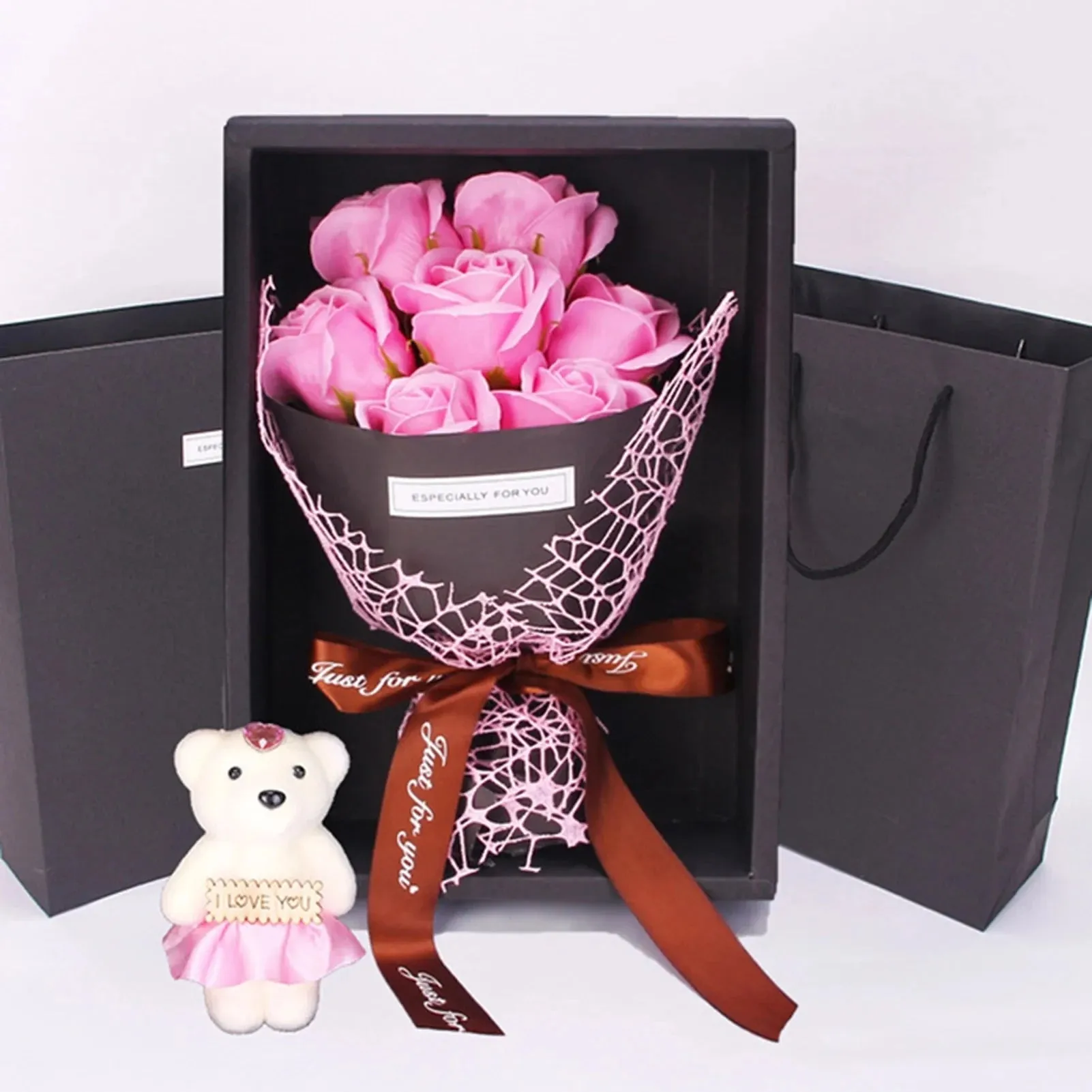 Colorful Elegant Roses Bouquet
