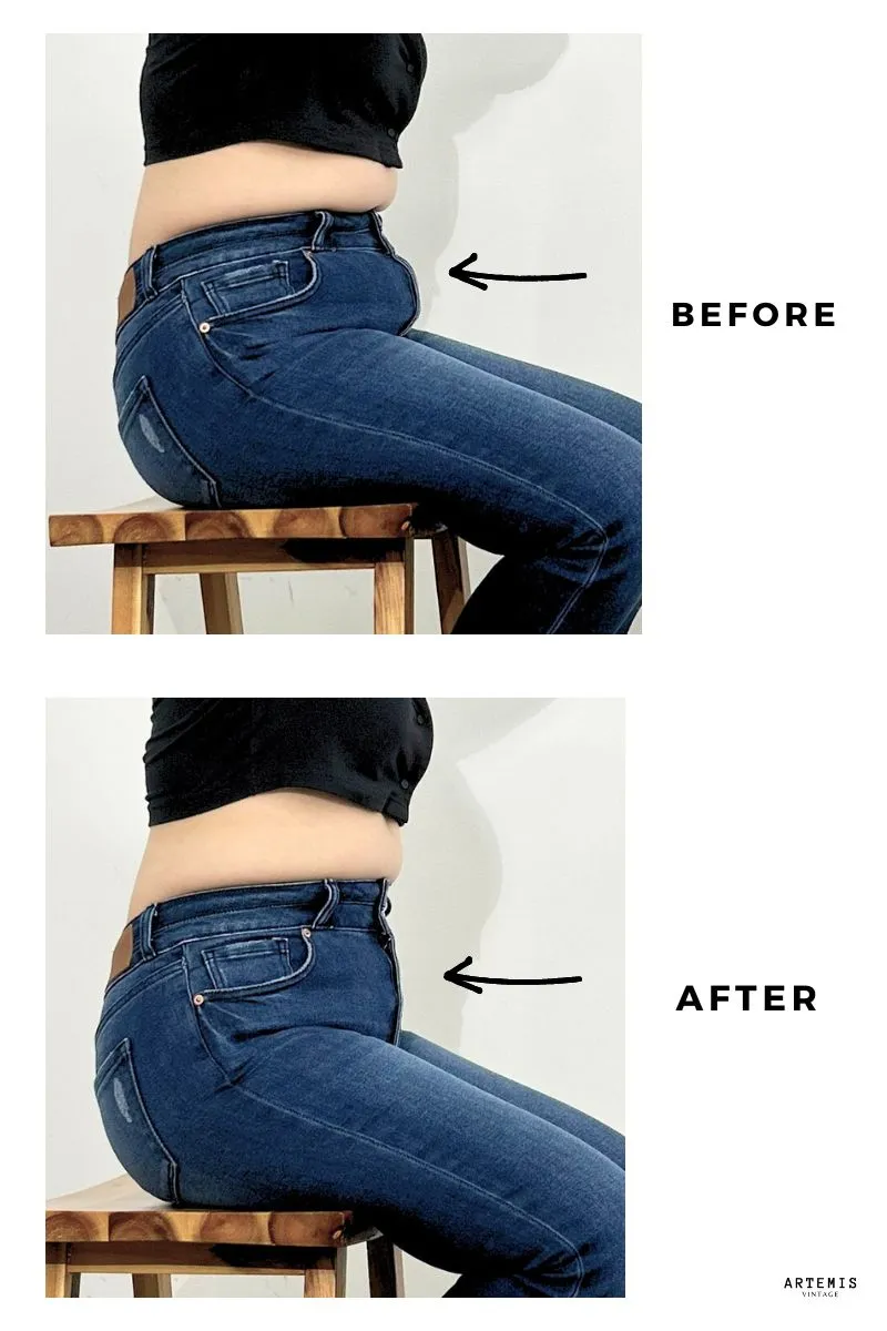 Corset ECO Friendly Colle High Rise Crop Flare Jeans