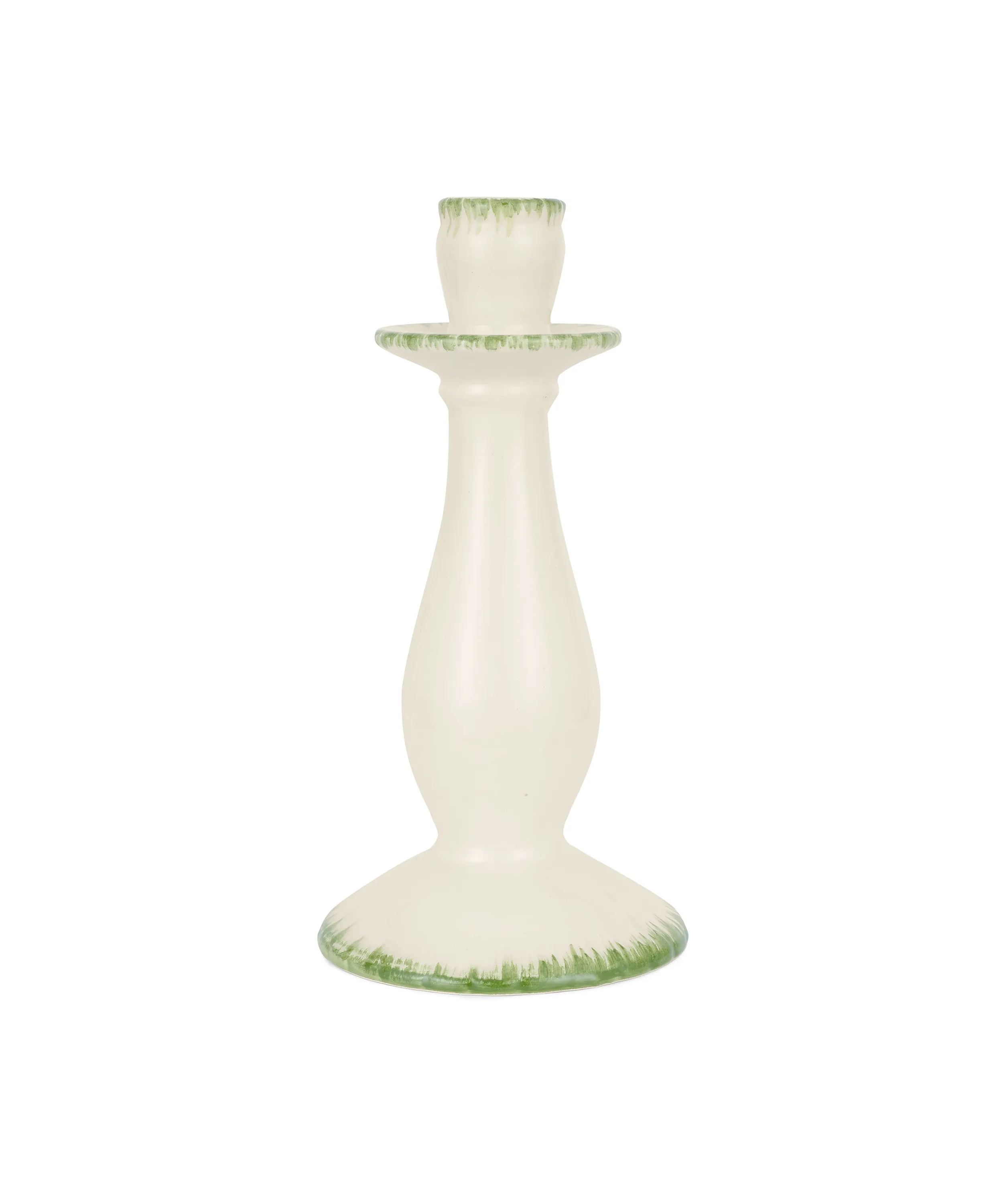 Daisy Candlestick, Leaf Green