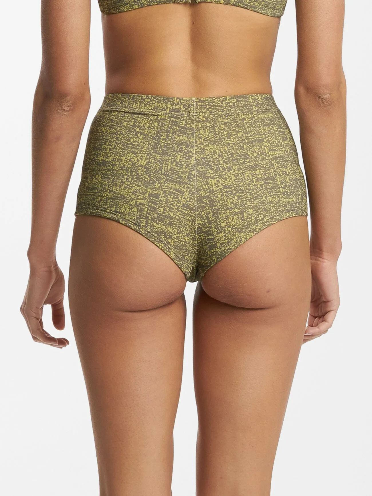 Feedback Gathered Bikini Top - Antique Moss