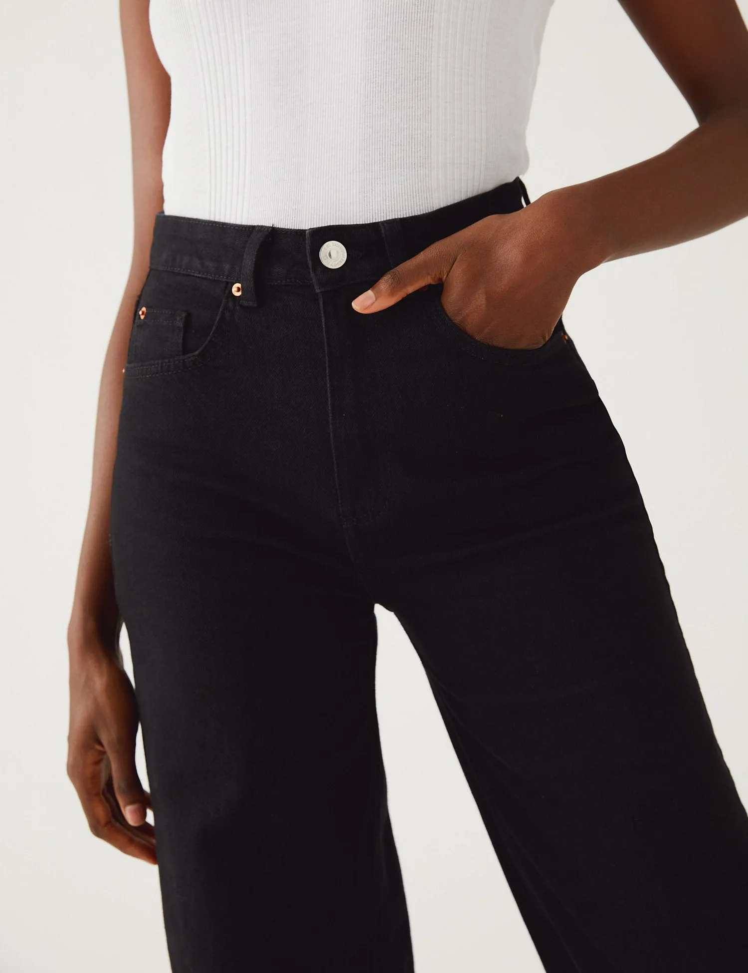 High Waisted Wide Leg Jeans