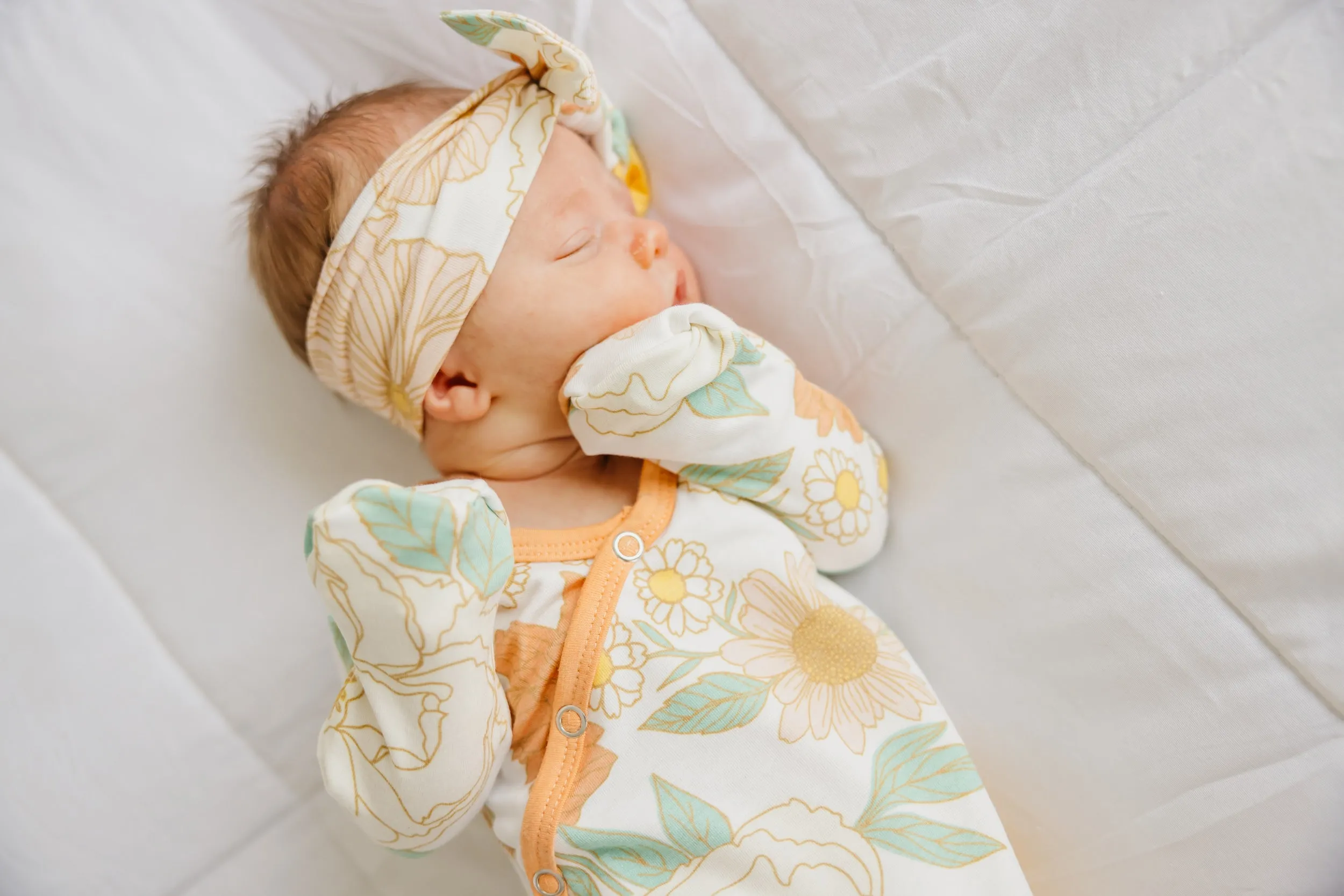 Knit Headband Bow - Rose