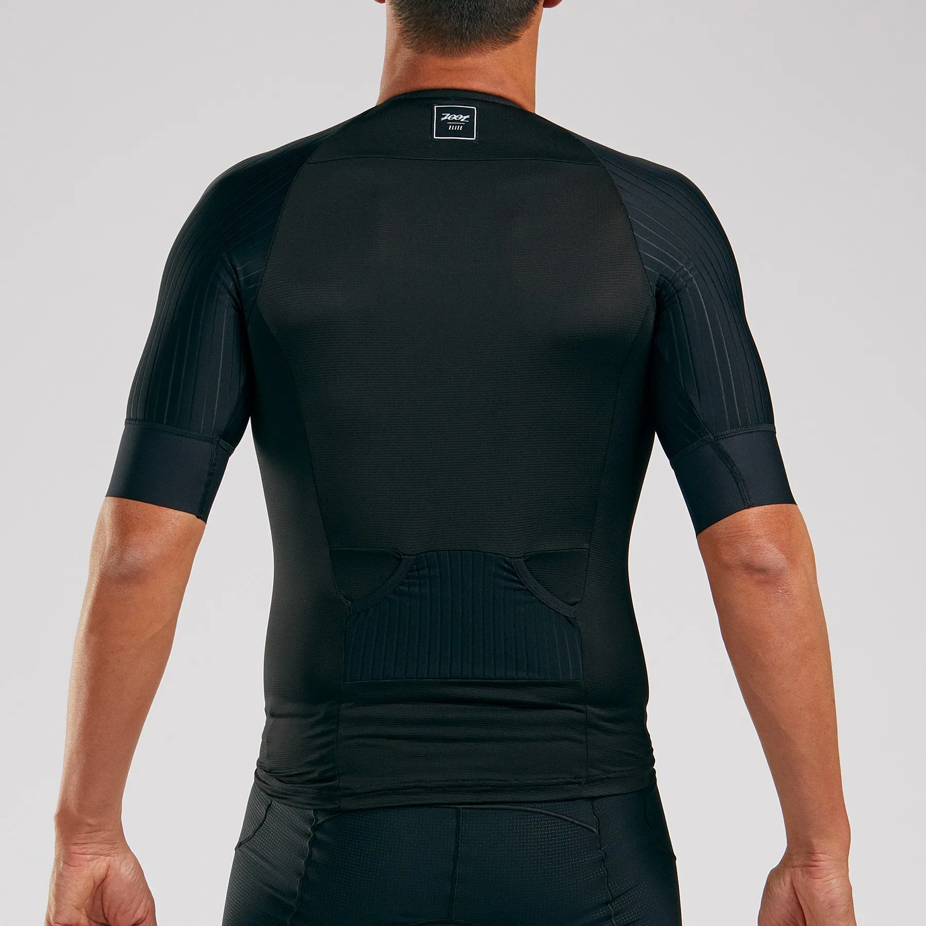 Mens Elite Triathlon Aero Jersey - Black
