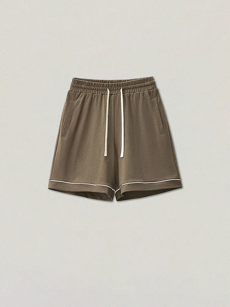 Men'S Loose Solid Cropped Shorts