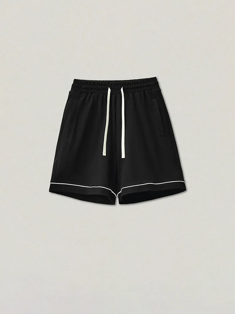 Men'S Loose Solid Cropped Shorts