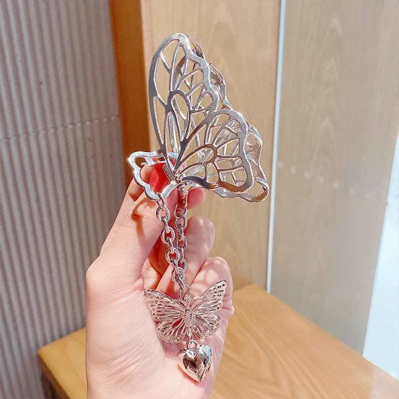 New Women Elegant Gold Silver Hollow Geometric Metal Hair Claw Vintage Hair Clips Headband Hairpin Fashion Hair Accessories