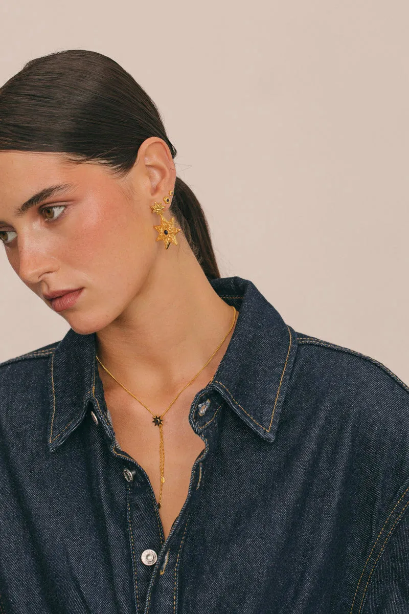 Oceanic Voyager Stud Gold Plated